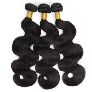 Double drawn body wave weave hair 2