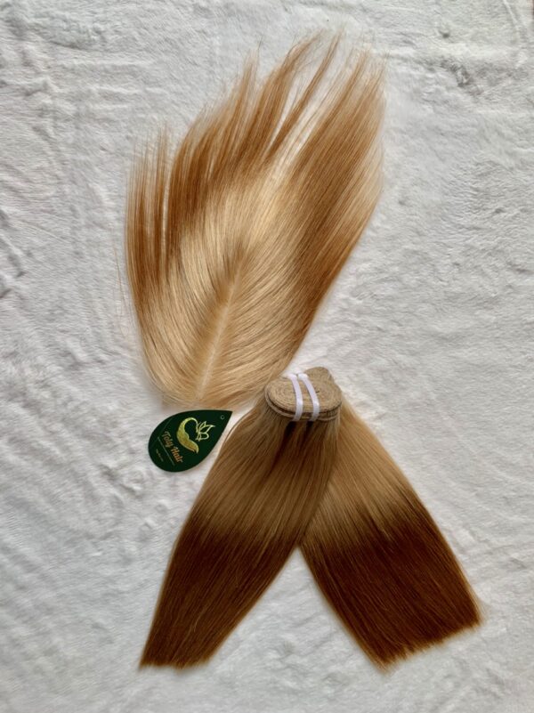 Ombre color weft human hair extension 3
